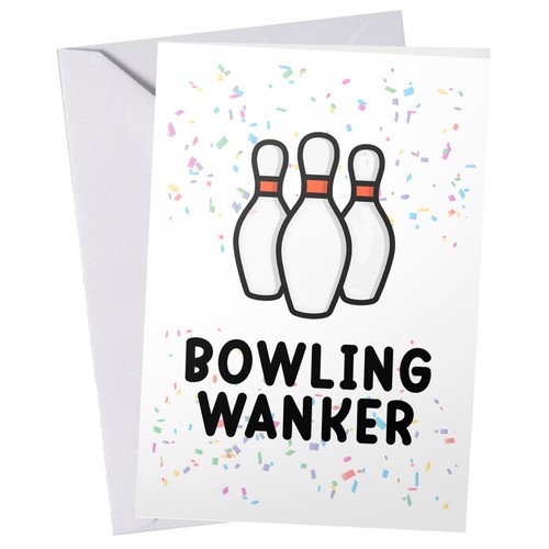 Funny rude bowling w nker - bowling, w*nker