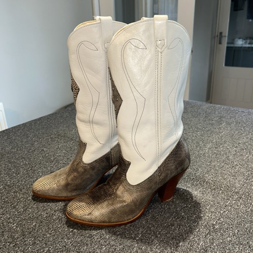 Womens cowboy boots white - boots,