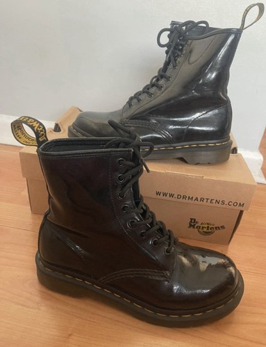 Martens black paton boots - martens,