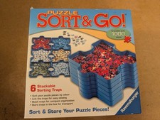 Puzzle Sorting Trays by Ravensburger - 6 x puzzle Shaped trays- Complete