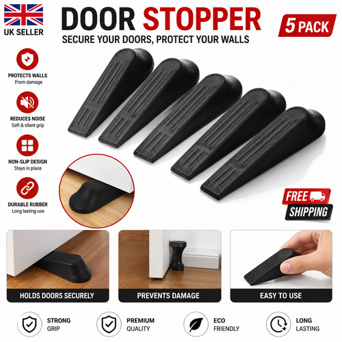 5pcs door stop wedge - 5pcs,