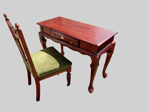 Mahogany writing desk - mahogany,