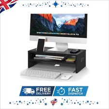 Polished Wooden 2 Tier Monitor
