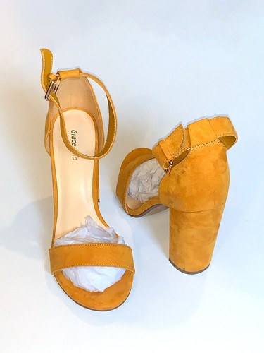 Mustard yellow shoes