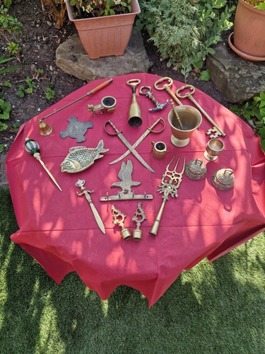Job lot vintage brass