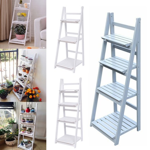 Tier wooden ladder shelf - 3/4,