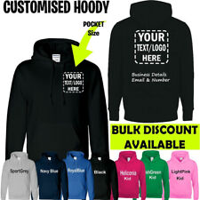 Personalised Mens Custom Printed Hoodie Stag Party Hooded Childrens Workwear