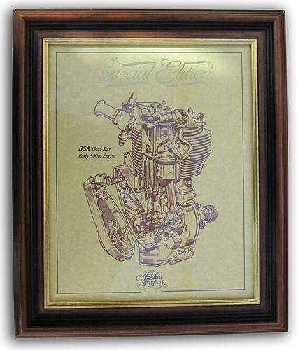 Bsa early gold star 500cc - gold,