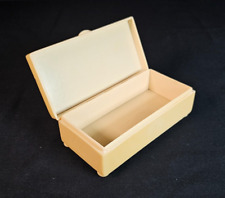 Trinket Box Ivarine White Bakelite Vintage B56
