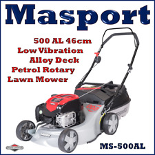 Masport 500 AL 46cm Aluminum Deck Petrol Rotary Garden Lawnmower Lawn Mower