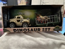 Dinosaur Set Toy Jeep Vehicle