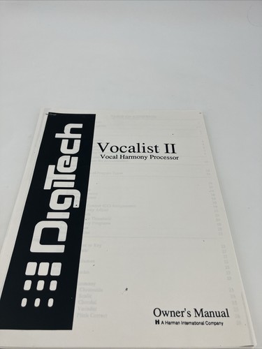 Digitech vocalist vocal - digitech, ii
