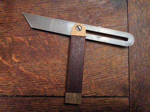 Vintage wood and brass