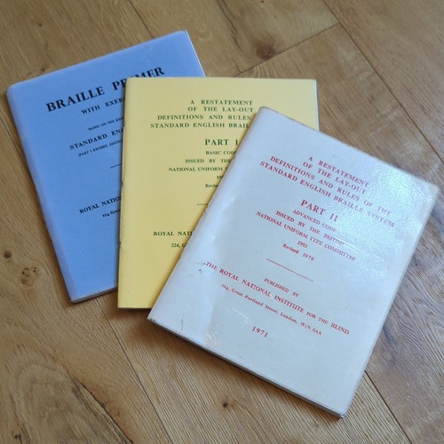 Braille books primer - 3, x