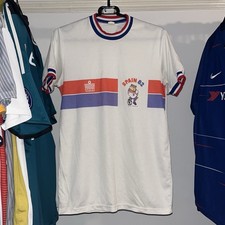 England 1982 World Cup Admiral Fan Football T Shirt Mascot White Mens Small