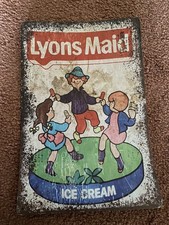 Lyons maid ice Cream Steel Sign Metal Sign Man Cave