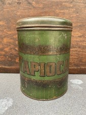 Antique victorian tapioca tin - antique,
