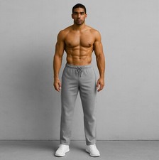 38" Inside Leg EXTRA LONG Grey Jogging Bottoms Fleece Gym Running 34"-38" Waist
