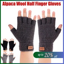 2 Pair Alpaca Wool Fingerless