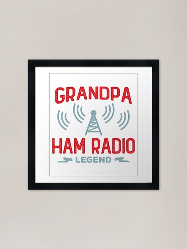 Licensed grandpa ham radio - grandpa,