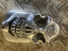 custom rear light covers x3 new chrome skull / tombstone cats eyes