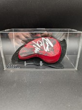 Race Worn Knee Slider Signed Leon Haslam Bsb Wsbk Red Spidi Used In Case