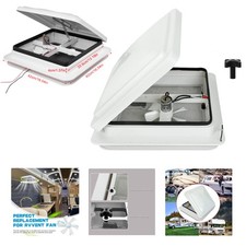 RV Roof Vent Fan Kit 14 inch For Camper Trailer Universal Lid Interior Garnish