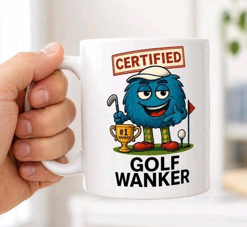Golf ker mug - wa*ker, rude