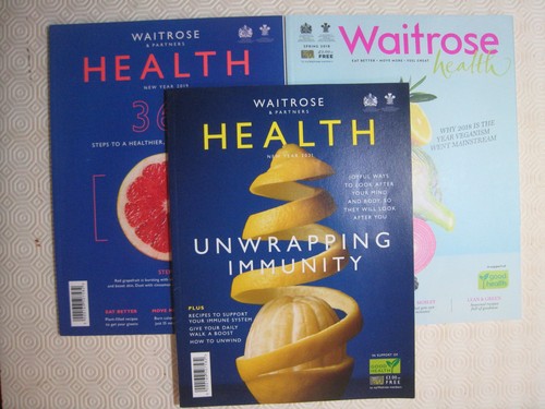 Waitrose health magazine - magazine, x3