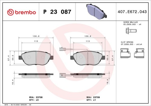 Brembo front brake - brembo, set