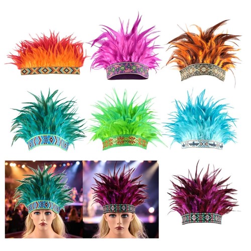 Feather headpiece carnival - headpiece,