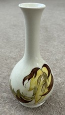 Walter Moorcroft Pottery Leaves in the Wind Vase c.1950s Warrant Paper Marked