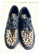 T.U.K. Black and Leopard Vegan