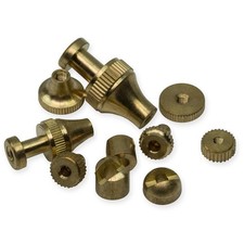 Clock pendulum regulating nuts