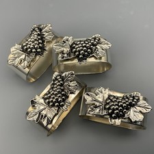 Grapes Napkin Rings x4