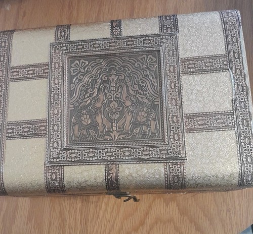 Indian hammered jewellery box - hammered,