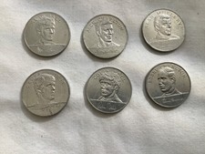 England World Cup Squad - Mexico 1970   ESSO Coins x6
