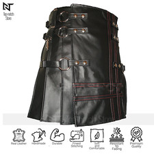 Men's Real Cow Leather Kilt
