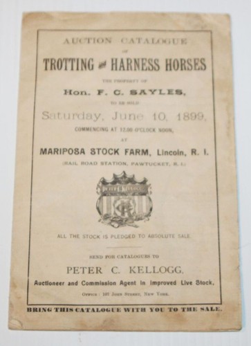 Vintage 1899 trotting - 1899,