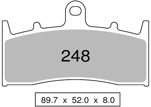 Pair front pads - of,
