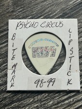KISS Guitar Pick PAUL STANLEY Psycho Circus Tour BITE LIPSTICK USED Vintage Kiss