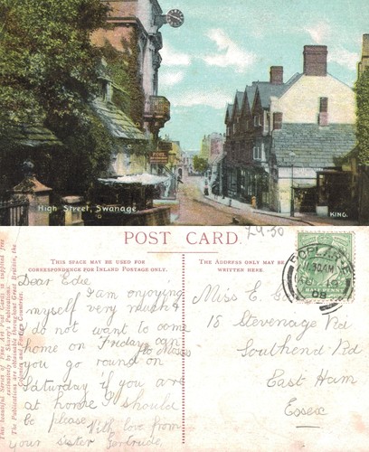 Vintage postcard high - postcard,