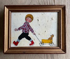 Original oil painting child