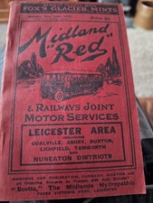 Midland Red Timetable  1931