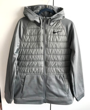 nike hybrid quilted hooded jacket mens medium