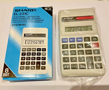 New old stock Sharp EL-231C Electronic  Calculator - Unused, In original box