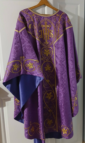Beautiful violet chasuble - beautiful,