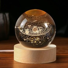 Solar system crystal ball - 3d,