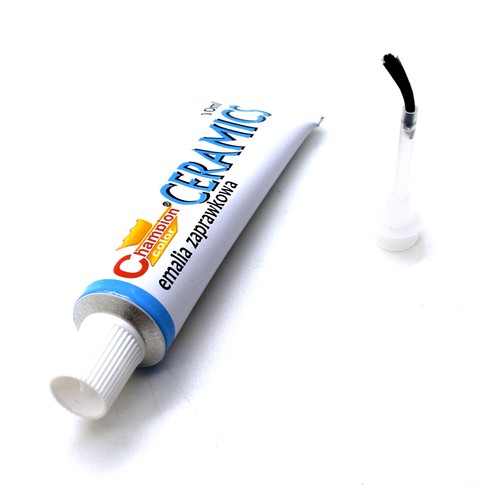 White enamel touch paint - touch, up