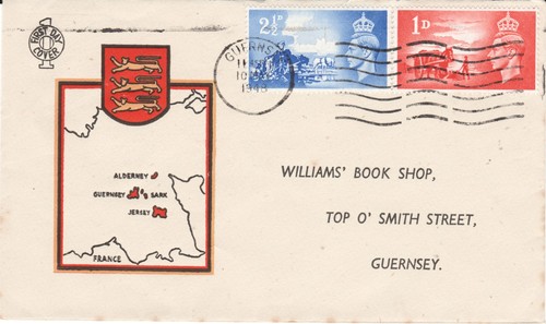 Channel islands fdc to - islands, c1